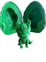 Dragon de la forêt dans son oeuf