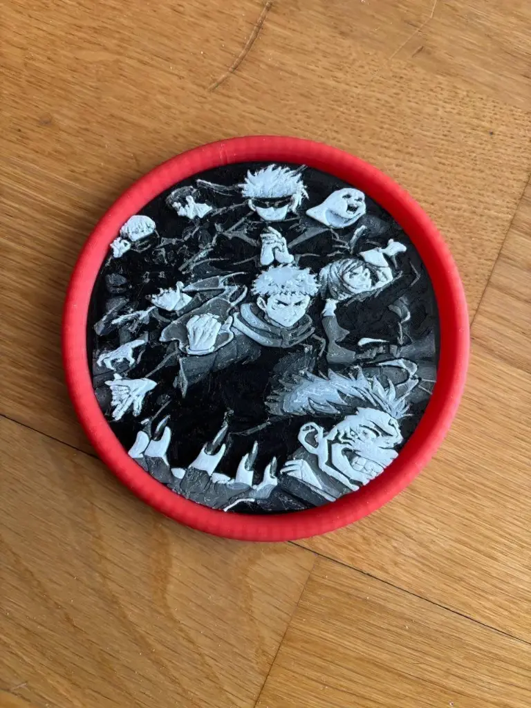 Sous verre jujutsu kaisen fanart