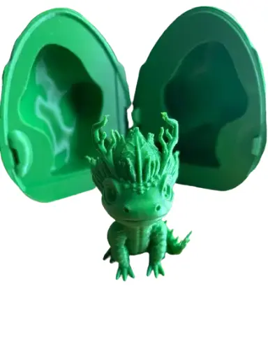 Dragon de la forêt dans son oeuf