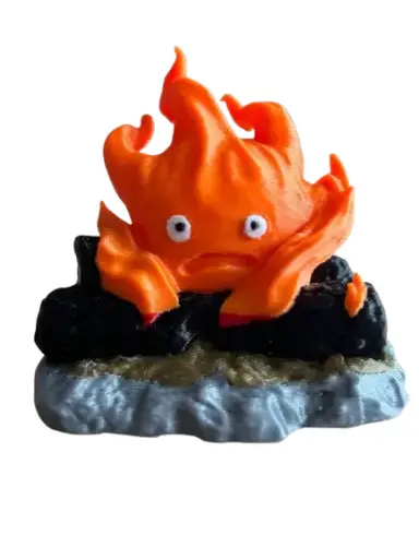 figurine calcifer du château ambulant