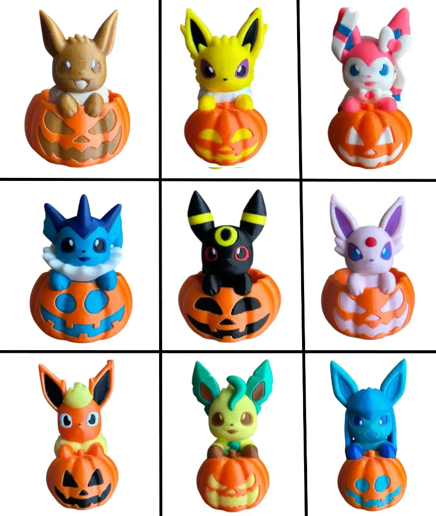 Pack 9 pokemon halloween